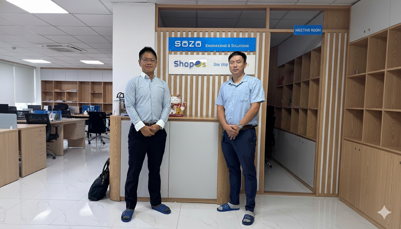 KOGANEI（日本）東南アジア地域代表がShopos有限会社を訪問・打ち合わせを実施